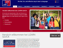 Tablet Screenshot of learn-quick.at